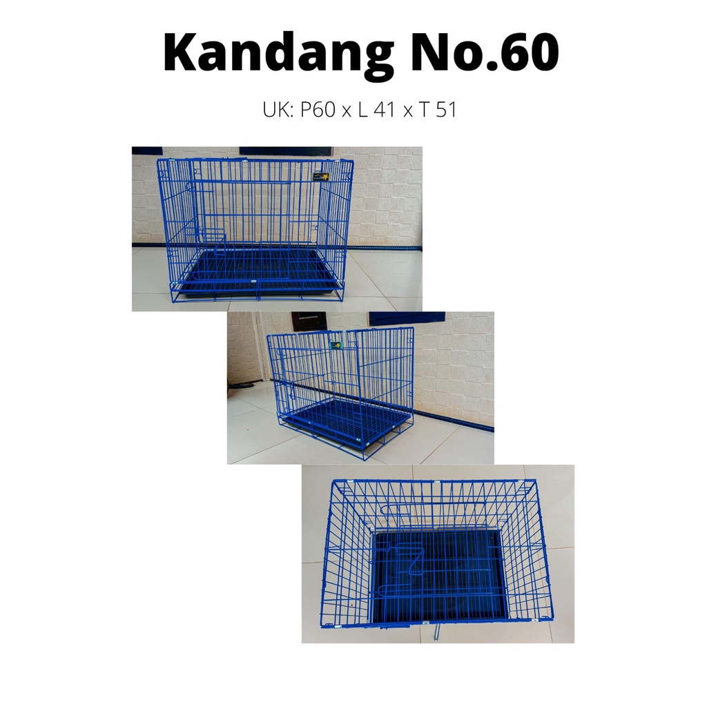 Kandang Kucing Besi Lipat/Kandang Hewan