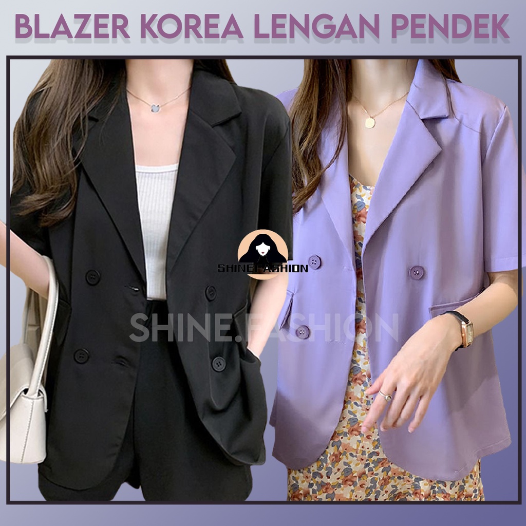 Jual Blazer Wanita Korea Blaser Cewek Blezer Murah Formal Bahan Tebal