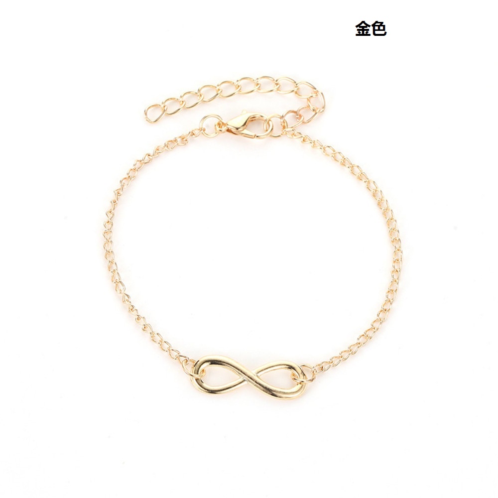 【COD Tangding】Gelang Desain Angka 8 Model Simple Untuk Wanita