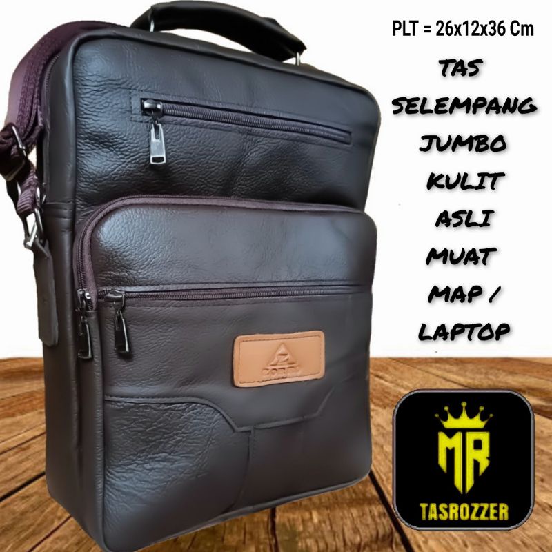 Tas laptop kulit asli simon original garut