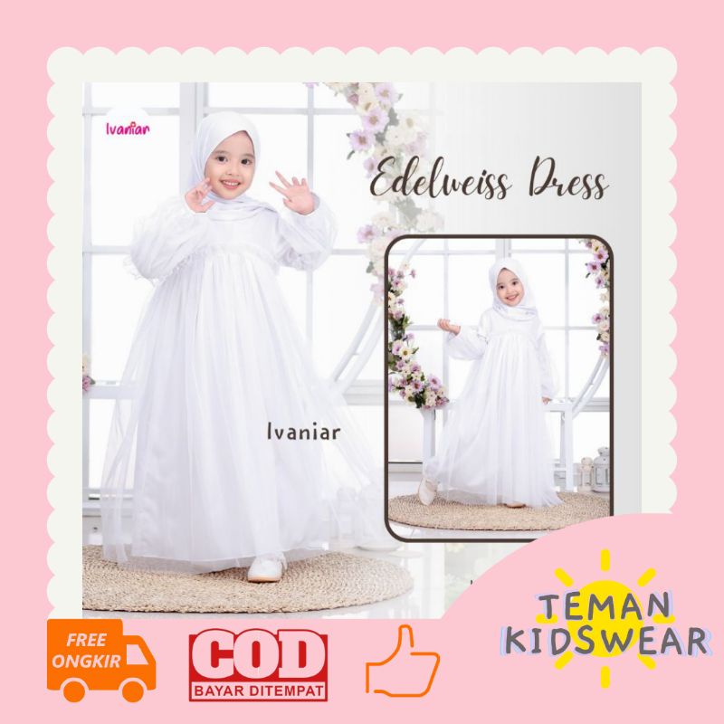 Edelweiss Gamis Anak Putih Princess By Ivaniar