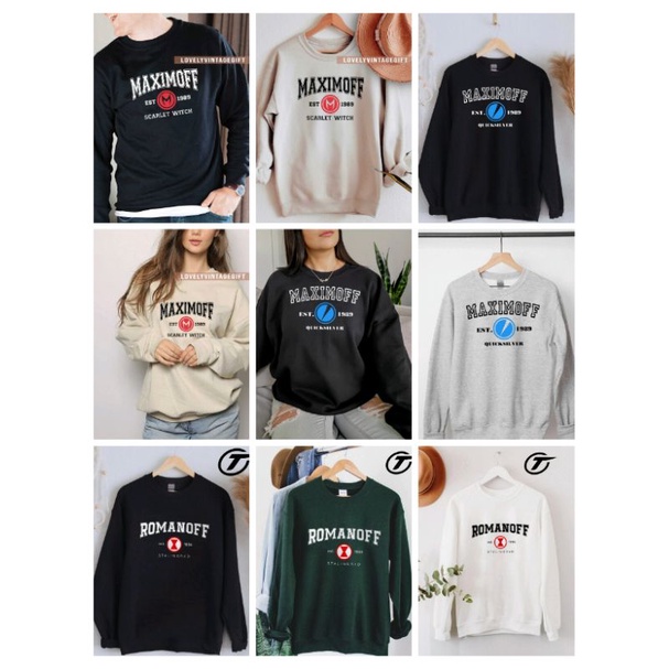 S - XXXXXL(6XL) Hoodie BARNES BIGSIZE Sweater crewneck ROMANOFF MAXIMOFF PARKER STRANGE ODINSON STARK Marvel Moovie All Team Superhero Avenger