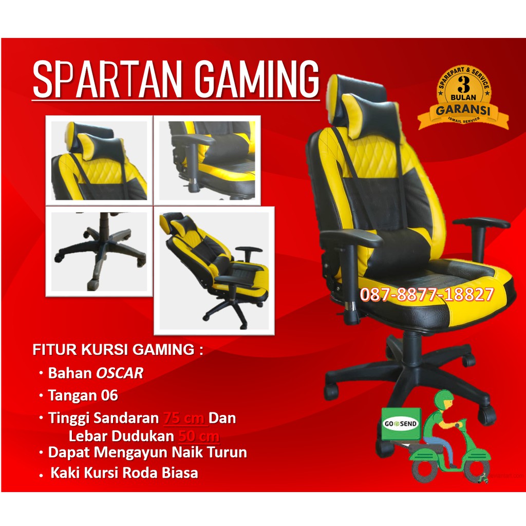 Pabrik Kursi  kantor  Gaming Spartan Reclening Kerja 