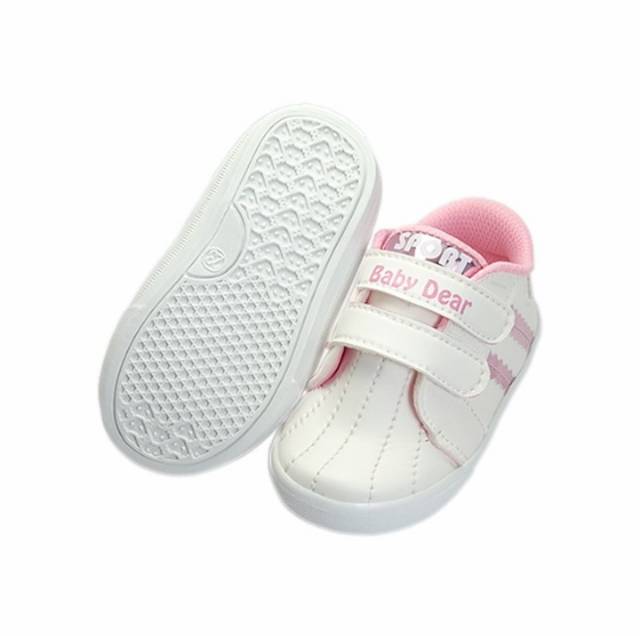 [COD] C17 Sepatu anak perempuan pink sneaker bersol lembut usia 1 2 3 tahun kekinian lucu size 22-25