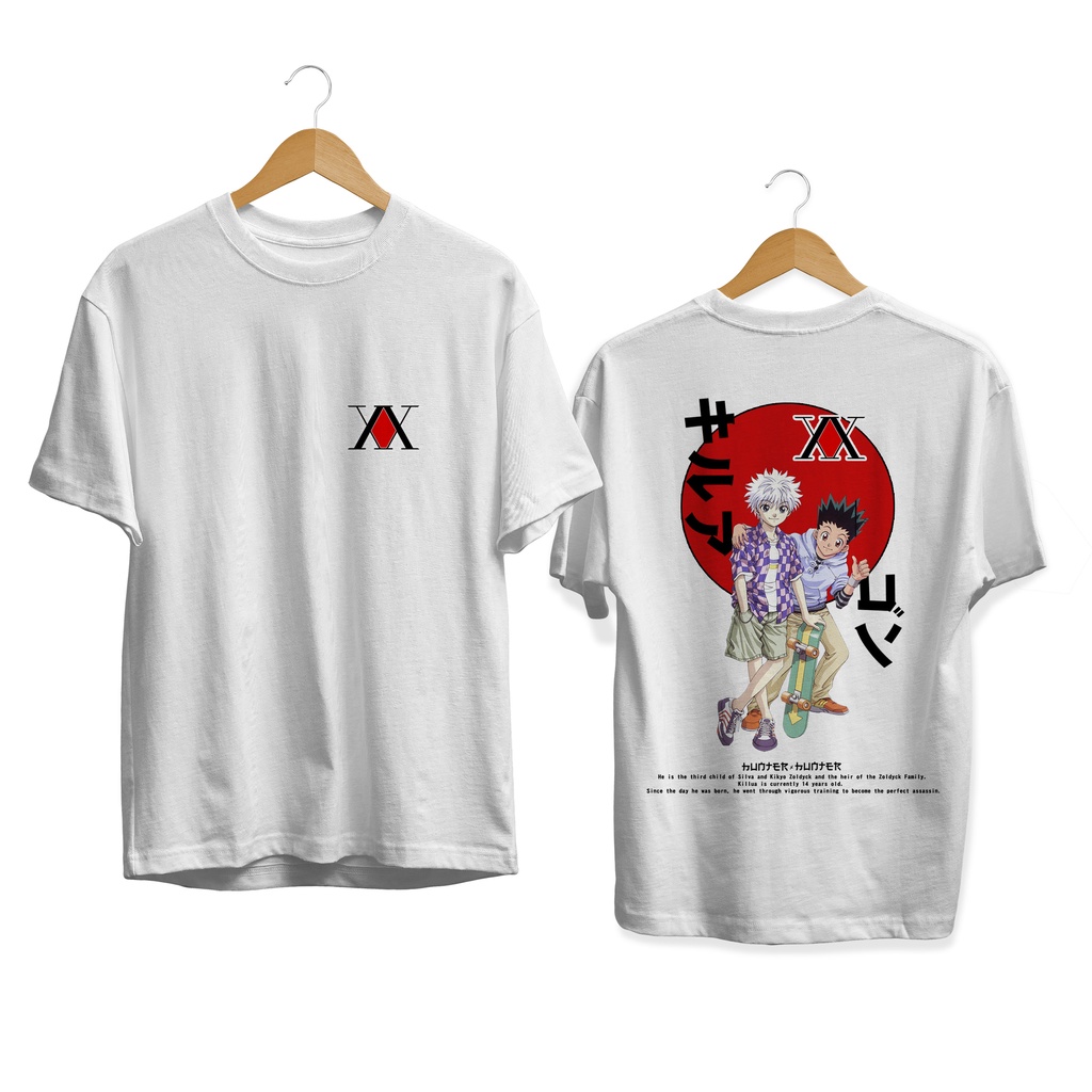 NEW T-SHIRT KILLUA GON HUNTER ZOLDYCK ANIME MANGA JAPANES CULTURE