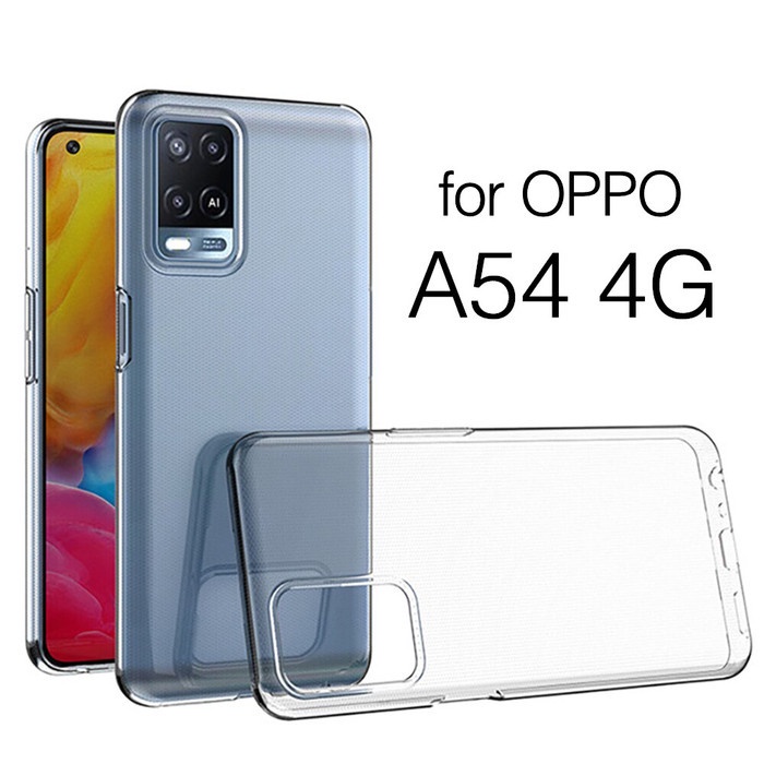 Case Oppo A54 2021 Clear Case Tebal 2MM Transparant TPU Premium Softcase