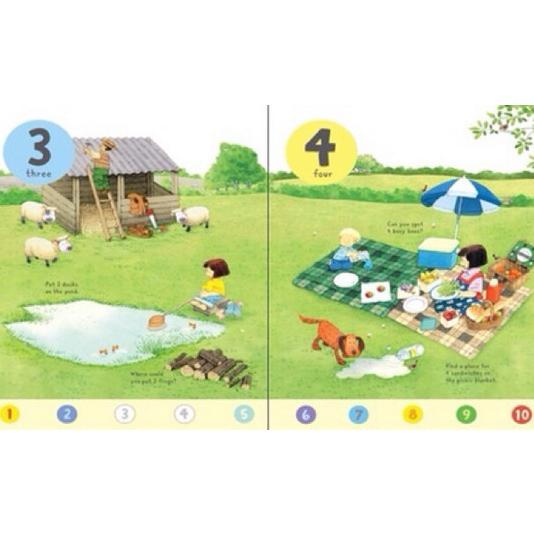 

Usborne 1 2 3 Sticker Book - Counting Numbers Imported Book Vity Thebest