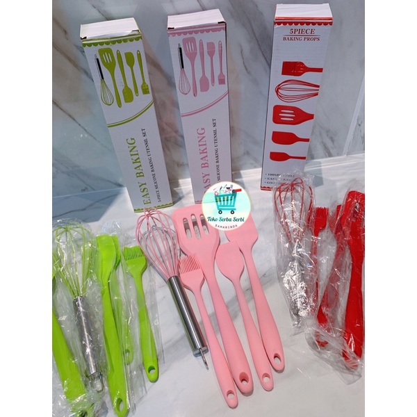 Silikon baking set 5pcs / spatula set