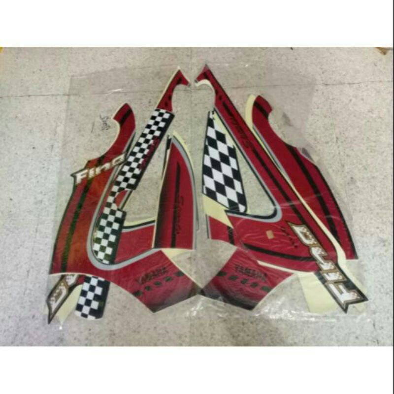 sticker striping bodi motor yamaha mio fino karbu 2012 list bodi mio fino lama 2012 mecah hitam.