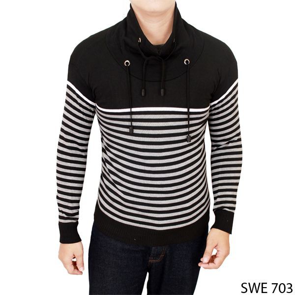 Sweater Harajuku Rajut Black White – SWE 703