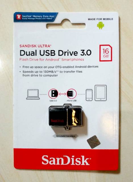 SANDISK DUAL USB DRIVE 3.0 16GB Original