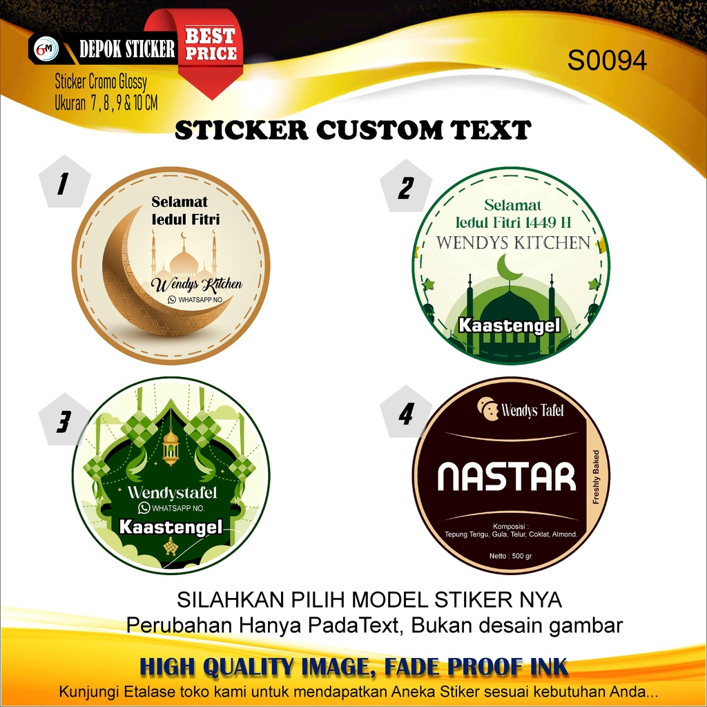 

Stiker Kue toples lebaran