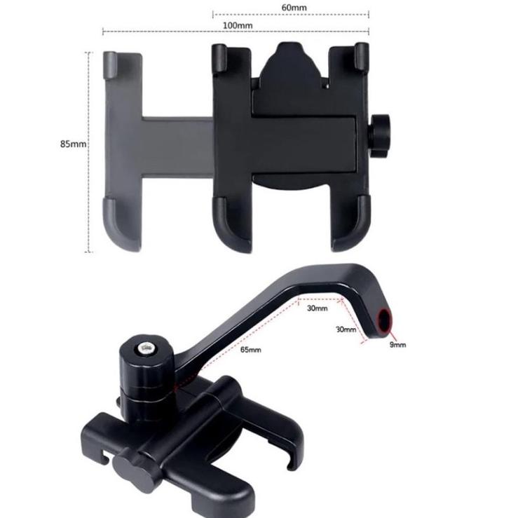 Produk Termurah Holder HP Motor Spion Bahan Besi / Full Metal Body C2 Motorcycle Holder__EL