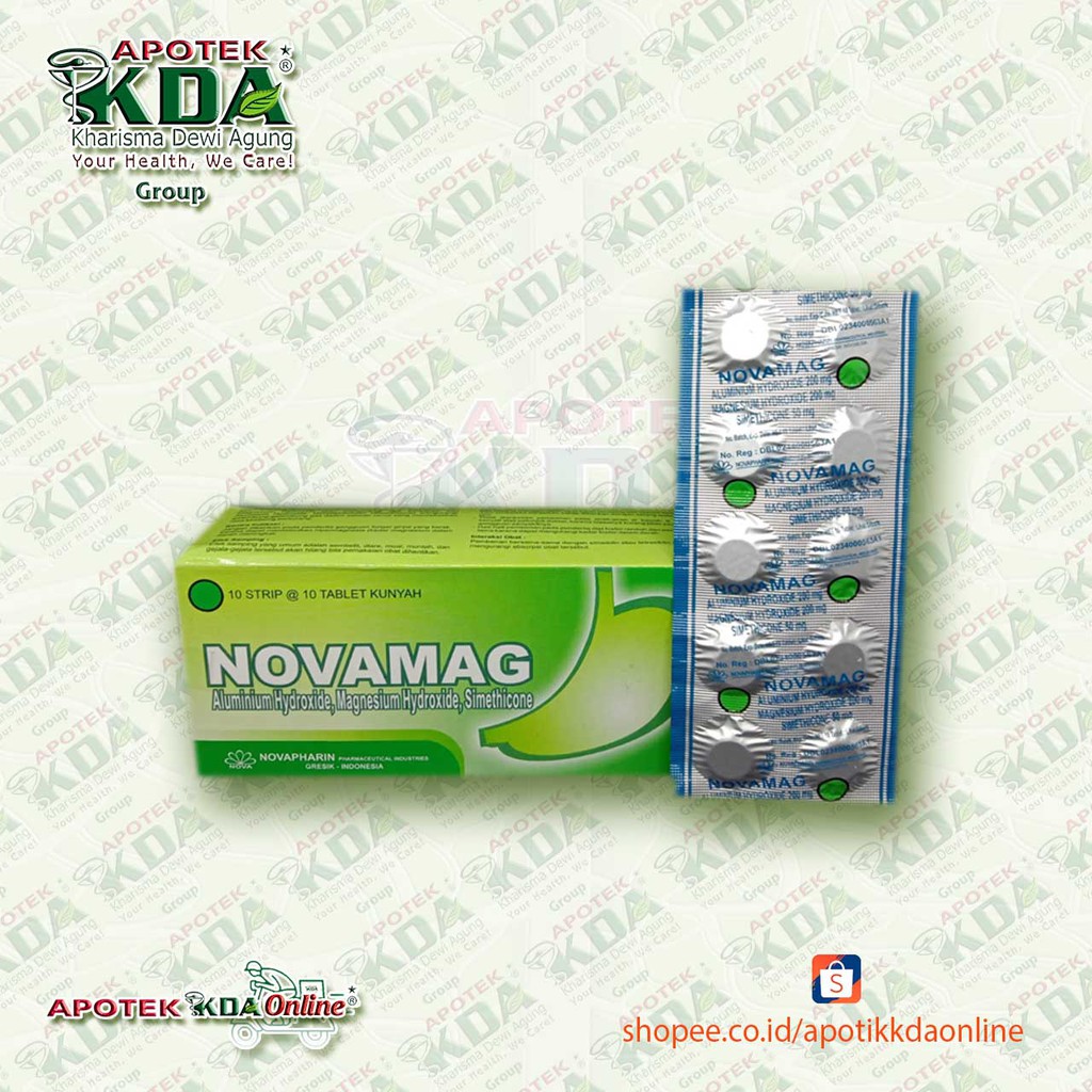 NOVAMAG ISI 10 TABLET KUNYAH | OBAT MAAG | OBAT LAMBUNG