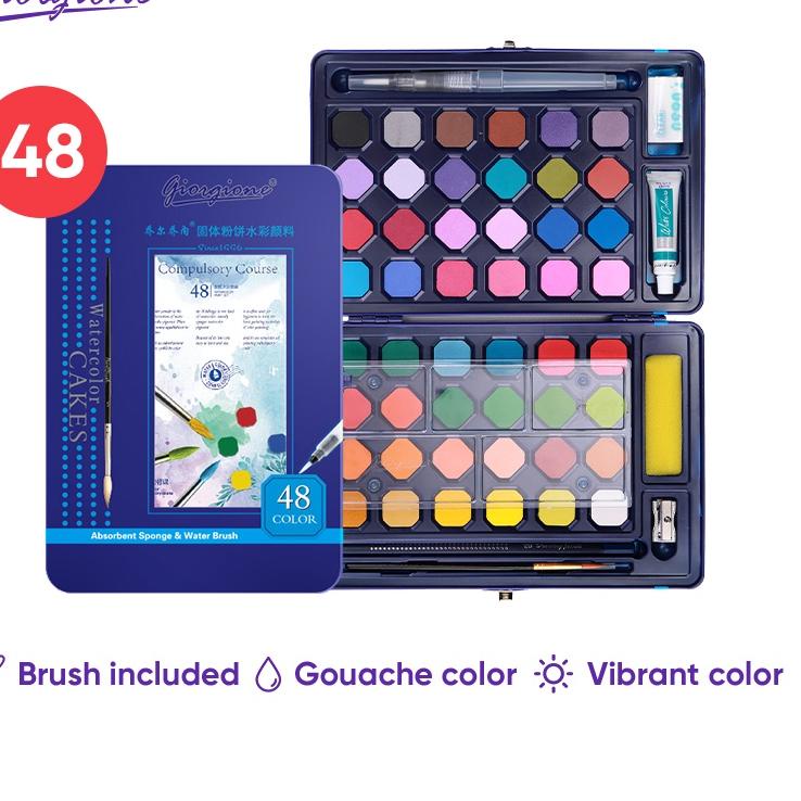 

Code2y2Xm--Giorgione Solid Watercolor Paint Cat Air 12/18/24/36/48 Warna Free Brush G-900
