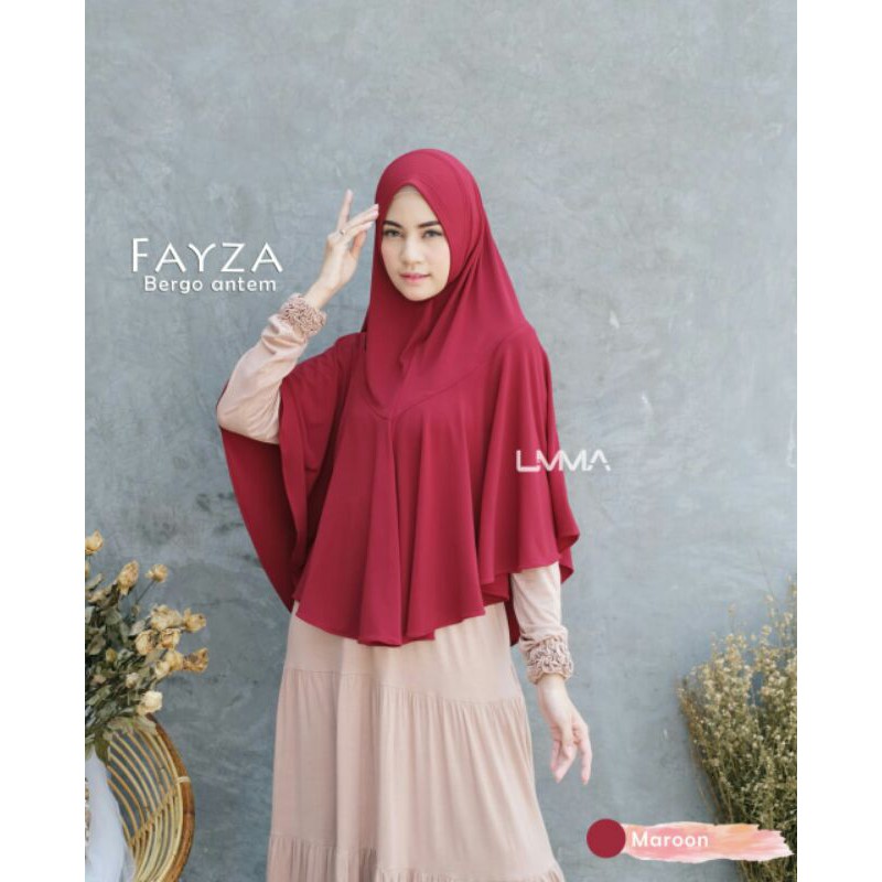FAYZA BERGO BY UMMA SYARI-Maroon