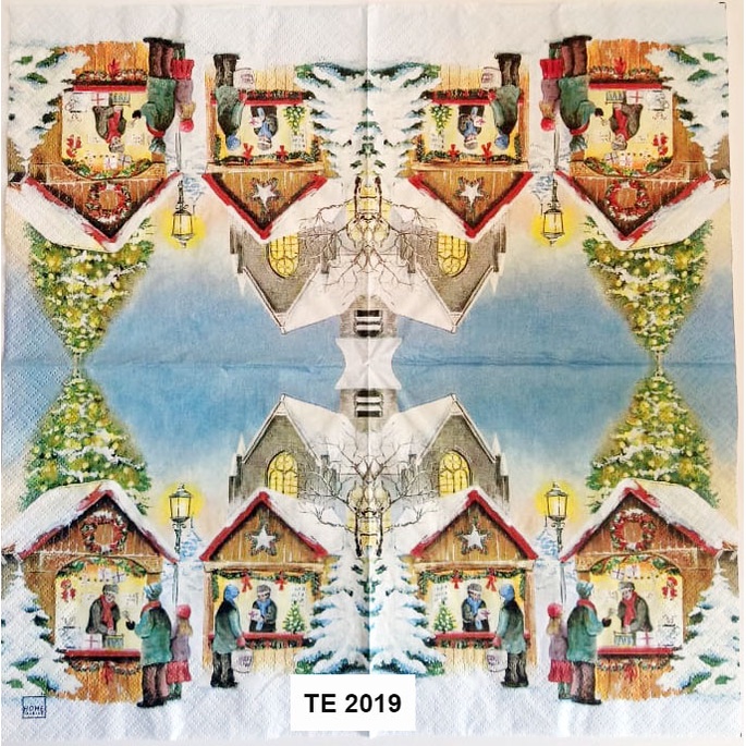 Tisu  Napkin Kerajinan  Decoupage Eropa  33X33 CM TE 2019 TTS