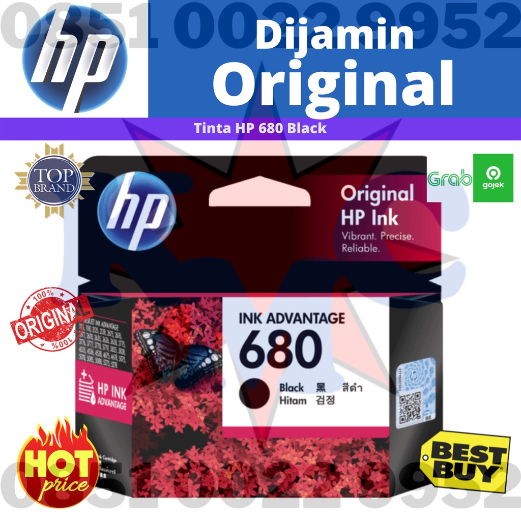 TINTA HP 680 BLACK ORIGINAL HP680