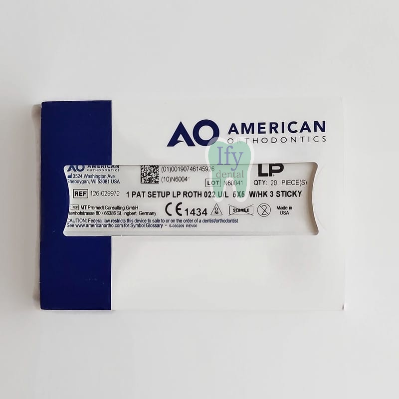 Bracket LP Roth 022 H 3 American Orthodontic, Behel AO