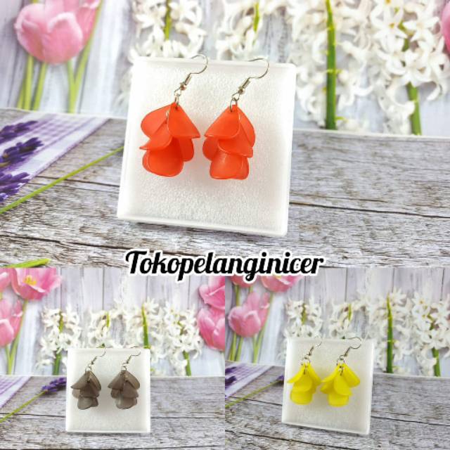 Anting Fashion Handmade anting  Murah DAun  anting Dahlia Aksesories fashion By Tokopelanginicer