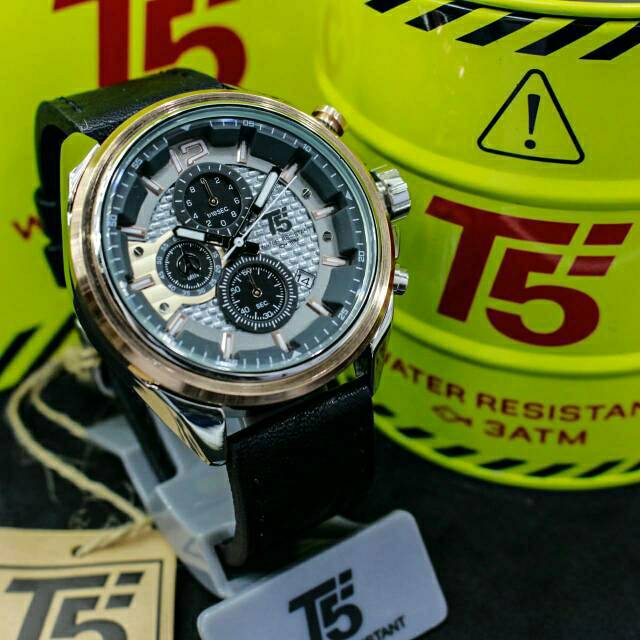 Jam T5 H3704 original chronograph bergaransi free tin box