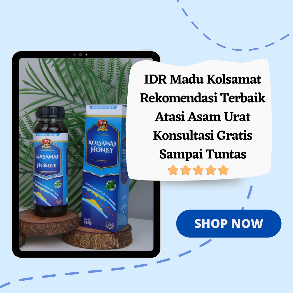 IDR Madu Kolsamat///Obat Asam Urat///Madu Herbal Alami