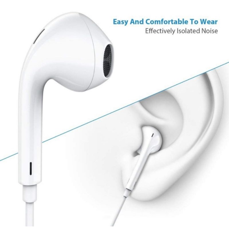 [ORIGINAL 100%] EARPHONE | HEADSET | Handsfree Jack 3.5 MM &amp; Lightning Support 3D 5D 8D Bass stereo