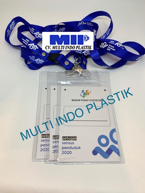 plastik nametag/kantong panitia/kantong id card/cover id card/plastik id card/sampul kartu id card