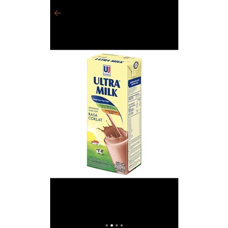 

SUSU ULTRA COKLAT 200ml 1 KARTON