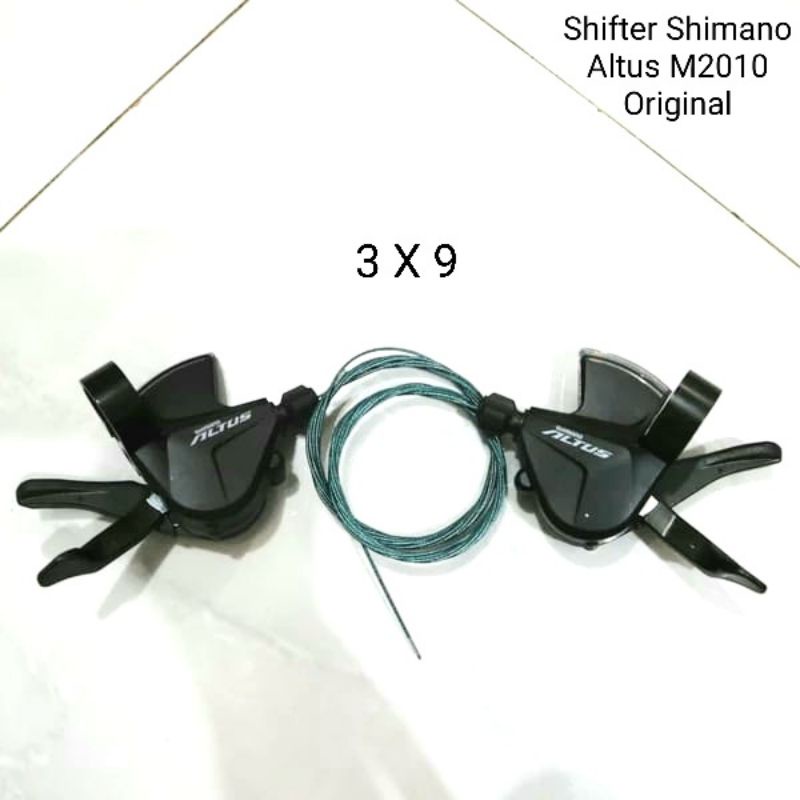 SHIFTER SHIMANO ORIGINAL 3 X 9 SPEED ALTUS M-2010 PENGOPER GIGI SEPEDA