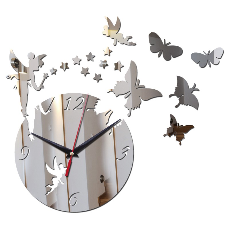 Jam Dinding Unik DIY Tempel Besar Giant Wall Clock Quartz Creative Design-Peri Peri