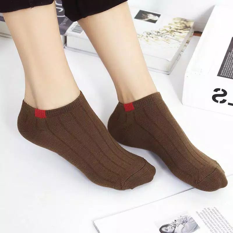 TERMURAH!!! Kaos Kaki Polos 6 Garis Kaos Kaki Pria Wanita Unisex Angkle Korean Style Fashion