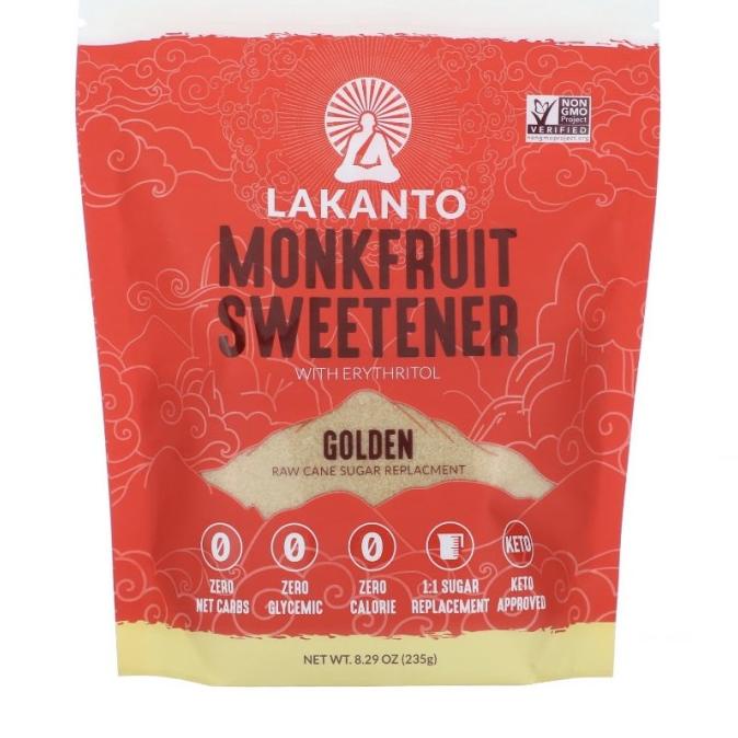 

jual LAKANTO MONKFRUIT 1:1 SUGAR SUBSTITUTE, NON GMO, GOLDEN 235 GRAMS