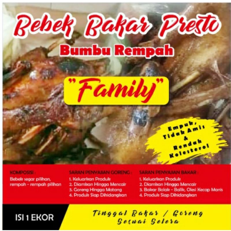 

Frozen Bebek Utuh tinggal bakar ato goreng