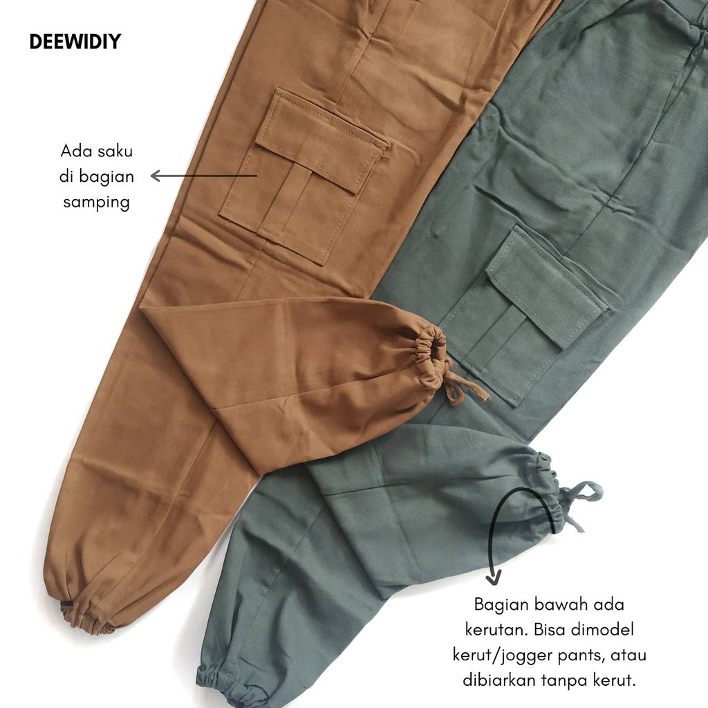 CELANA PANJANG CASUAL WANITA - NAURA PANTS DEEWIDIY