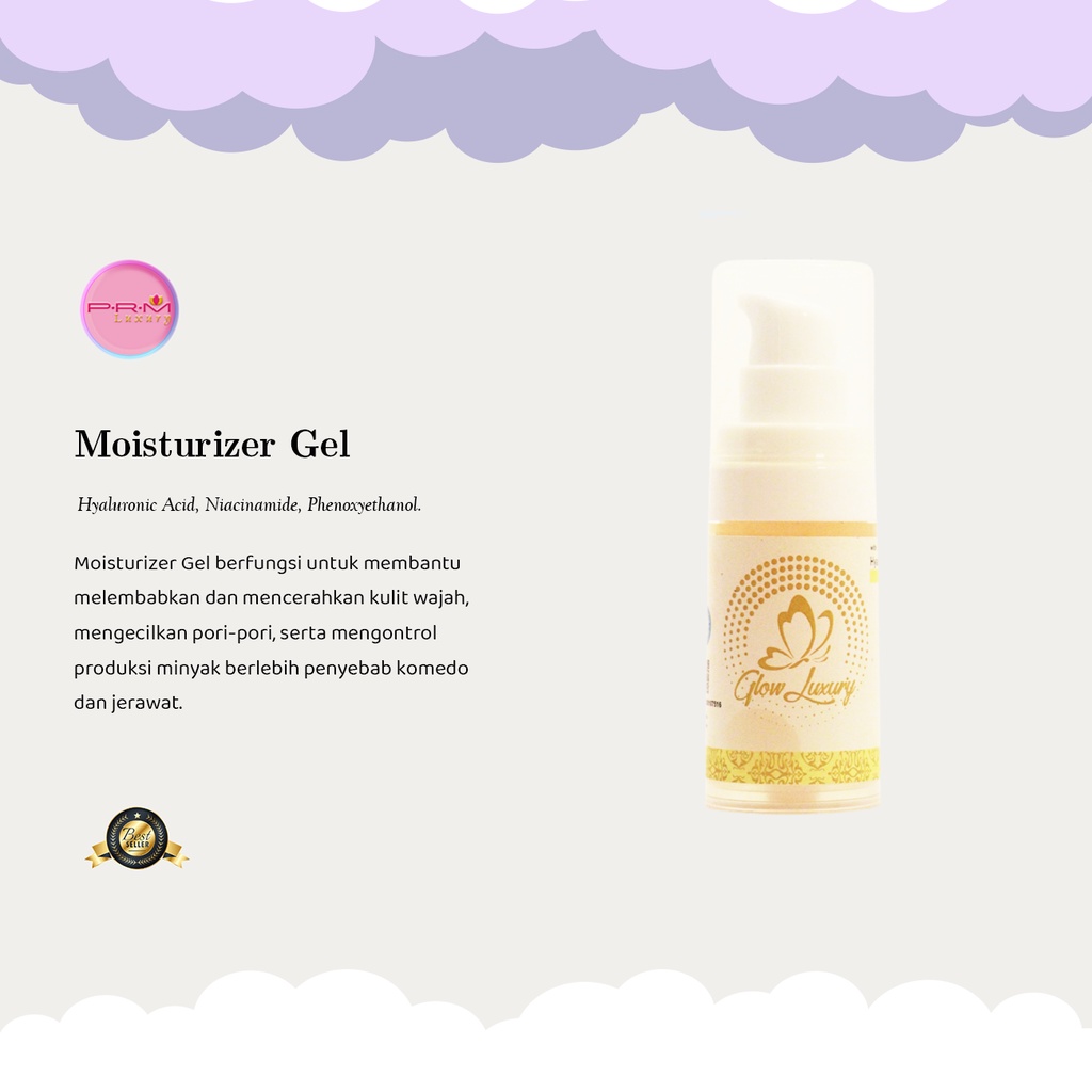 Moisturizer Glow Luxury /cream wajah/pelembab/suncare/daycare/pemutih/glowing/bpom