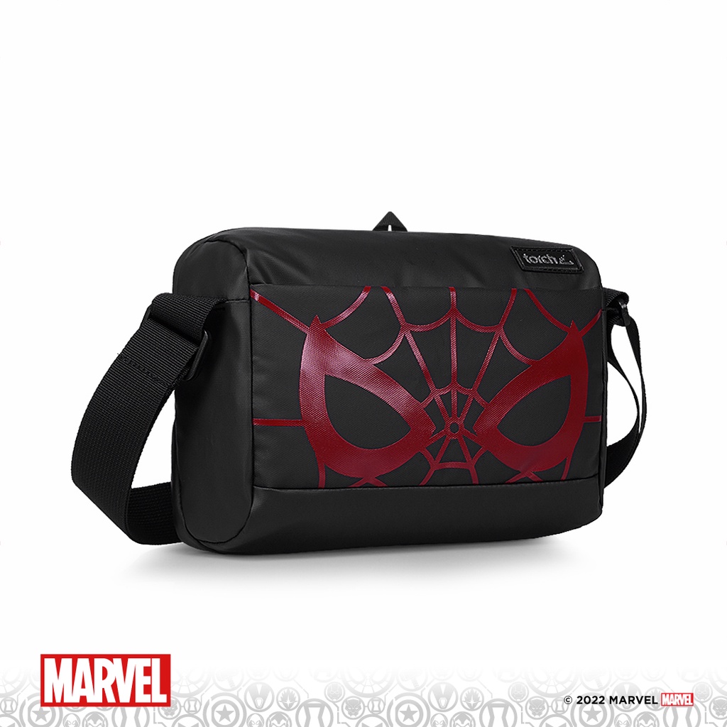 TORCH Depok Spider-Man 1 Spider Eye Red Meguro Sling Bag 3 Liter Black