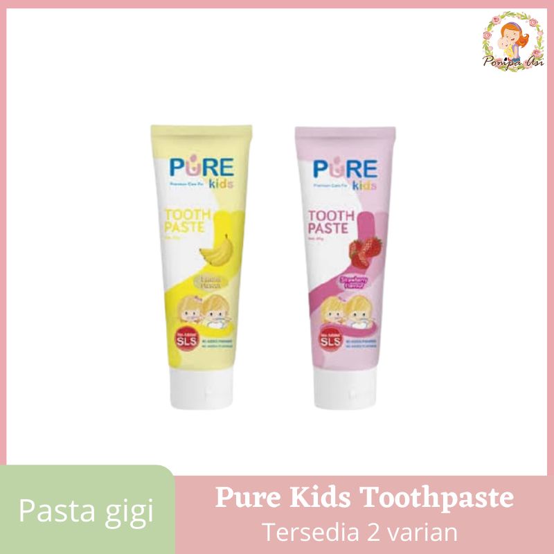 Pure Kids Toothpaste Pasta Gigi Perlengkapan Peralatan Kebersihan Mulut Anak By Mallpompaasi