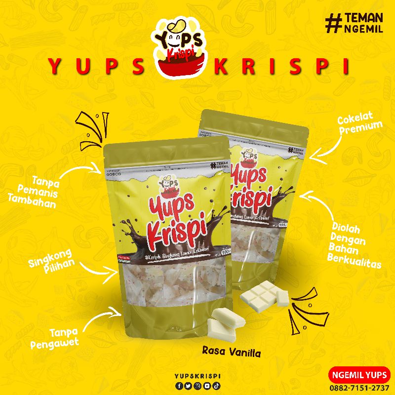 

Yups Krispi Cokelat Lumer Rasa Vanilla