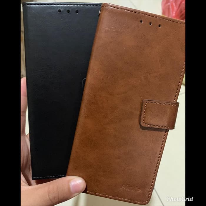 FLIP WALLET SAMSUNG NOTE FE LEATHER CASE KULIT FLIP COVER STANDING