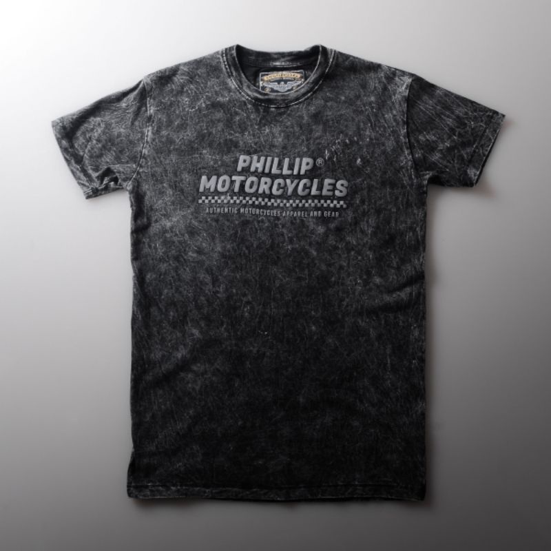 STHIRA | TSHIRT BLACK STONE PHILLIP WORKS | KAOS RIDING | KAOS DISTRO | KAOS KEREN