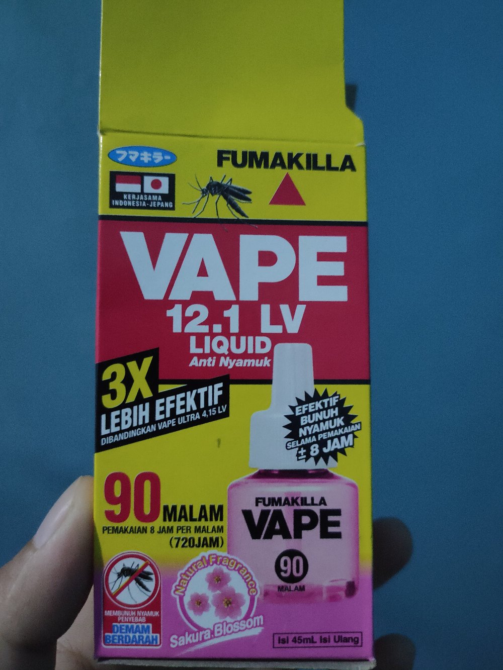 Obat Nyamuk Vape Liquid Refill 90 Malam Fruity Fresh - Anti Nyamuk Vape