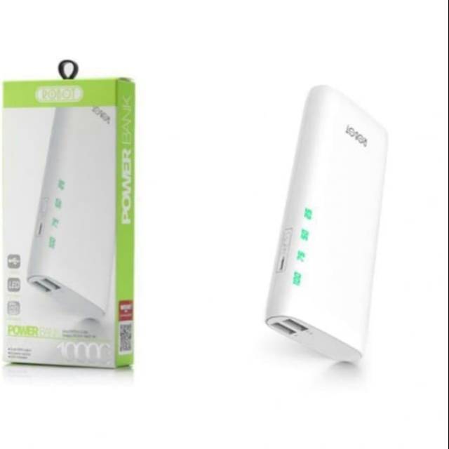 POWER Bank Robot RT130 10000mah rt170 putih rt180 rt 180 putih white hijau green ungu purple violet rt190s rt 190s rt190 s