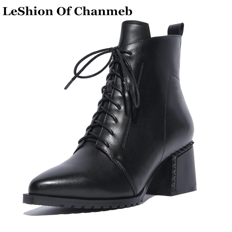 black lace up dress boots