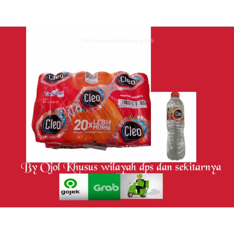 Air Mineral Cleo Botol 550ml perdus isi 24pcs