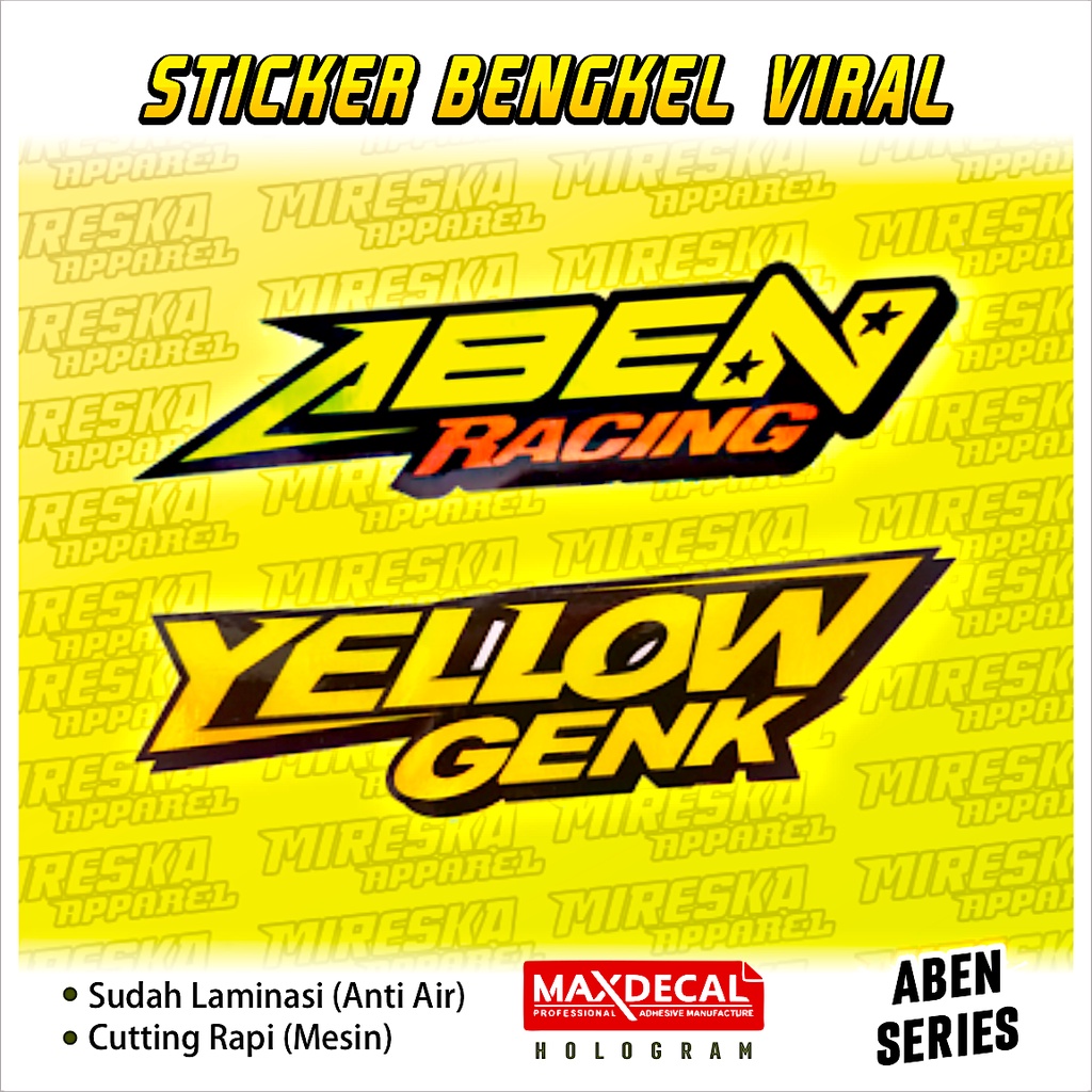 Terbaru Stiker Viral Hologram Terlaris Aesthetic Aben Series | Sticker Viral | Sticker Game | Sticke