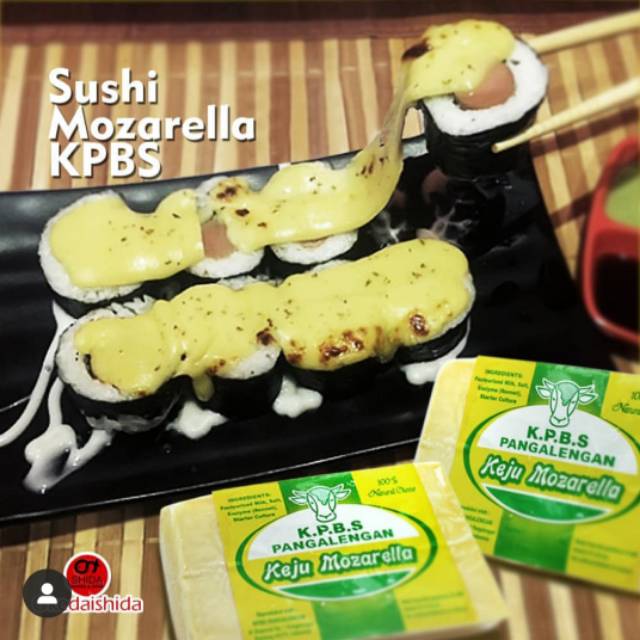 Keju Mozarella KPBS Pengalengan Lumer Meler dan Halal 1 kg