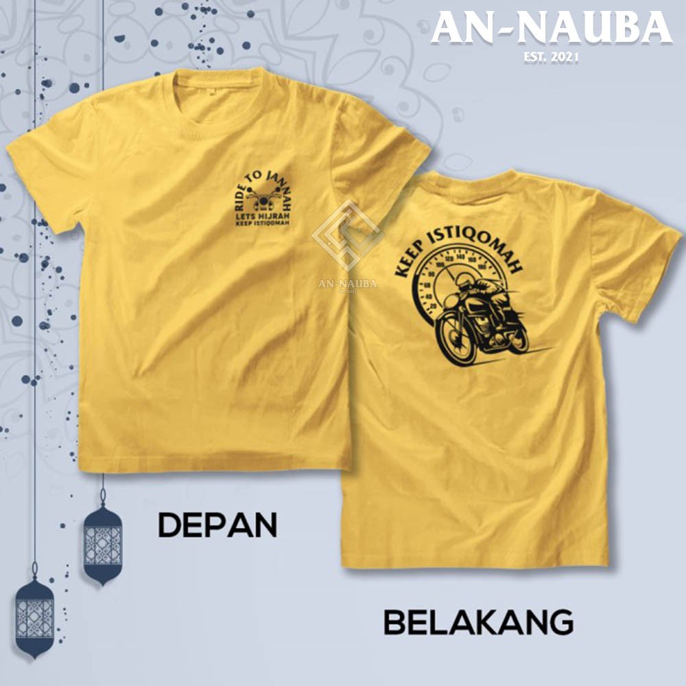 KAOS DAKWAH ISLAMI KEEP ISTIQOMAH / Baju Distro Santri Islam / Tshirt Muslim Trendy [AN-6312]-5