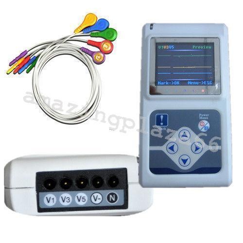 Jual New 3 Channels ECG Holter ECG/EKG Holter Monitor System Recorder ...