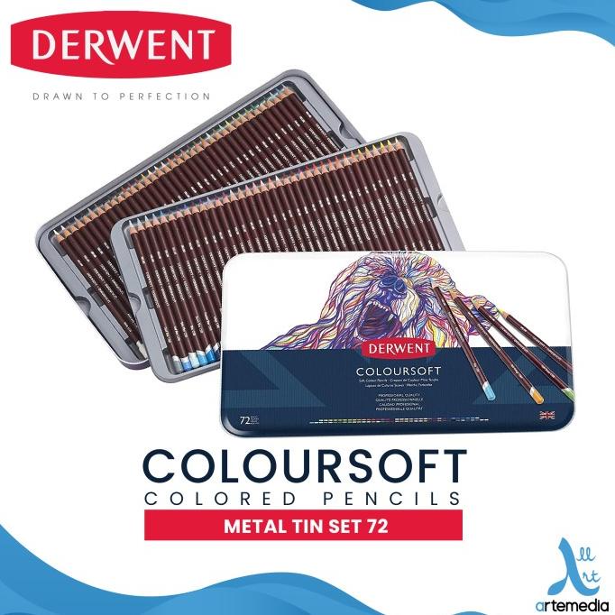 

Derwent Coloursoft Pencils Color Set 72 Tin ---READY---